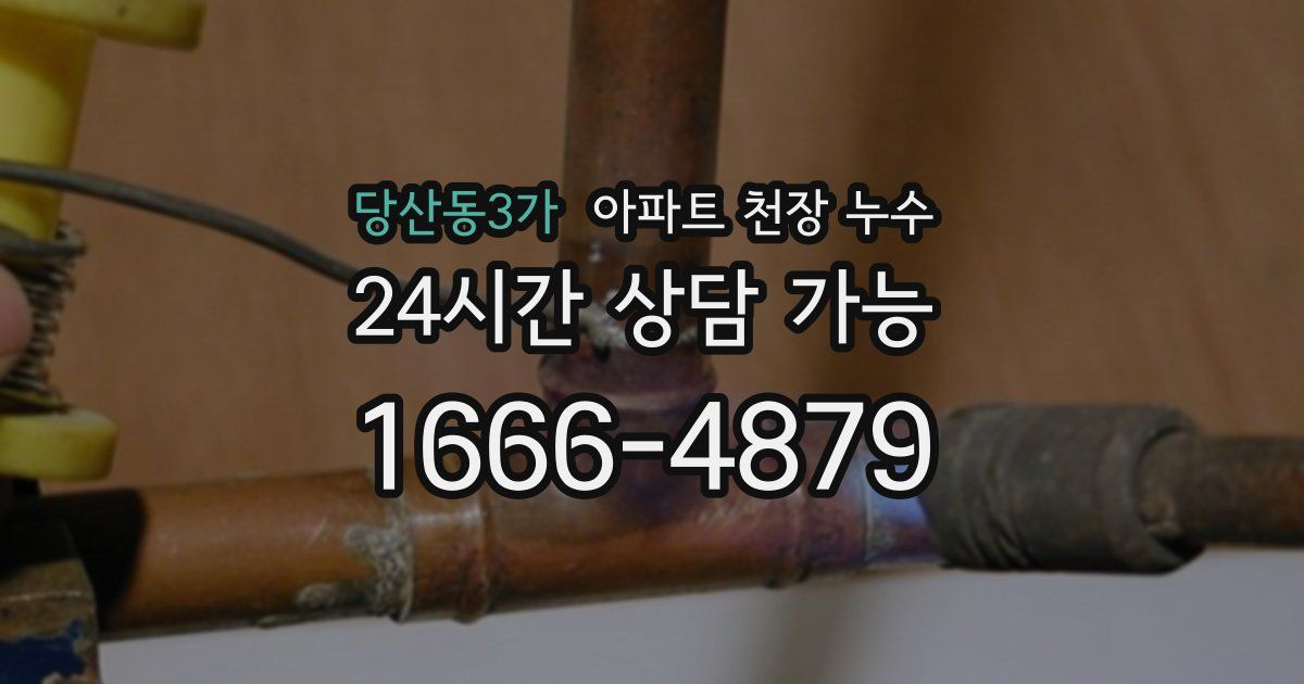 당산동3가 아파트 천장 누수