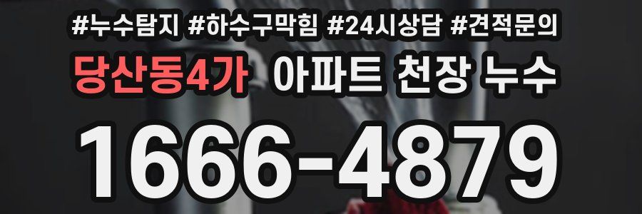 당산동4가 아파트 천장 누수