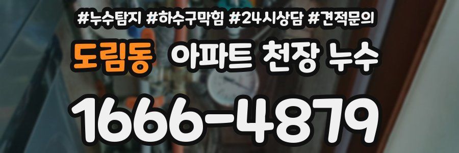 도림동 아파트 천장 누수