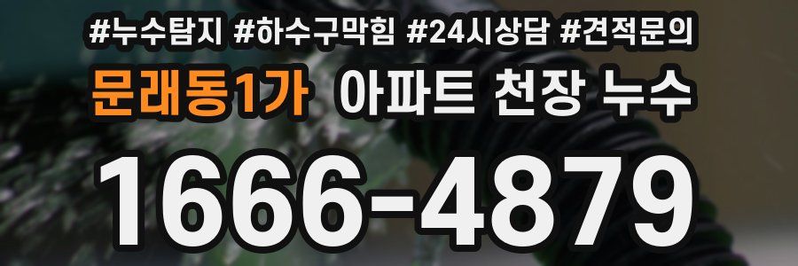 문래동1가 아파트 천장 누수