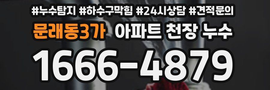 문래동3가 아파트 천장 누수