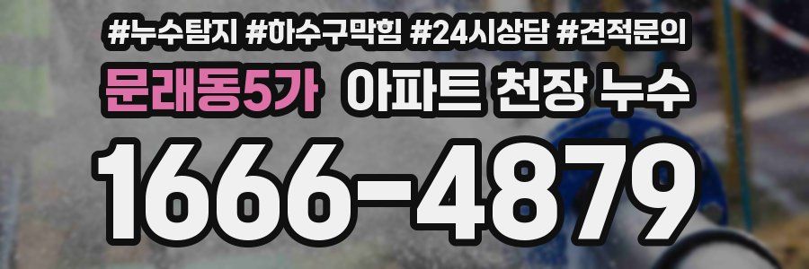 문래동5가 아파트 천장 누수