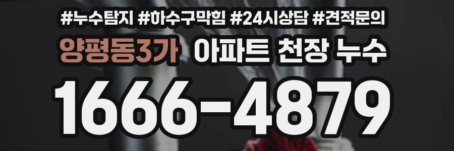 양평동3가 아파트 천장 누수