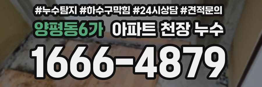 양평동6가 아파트 천장 누수