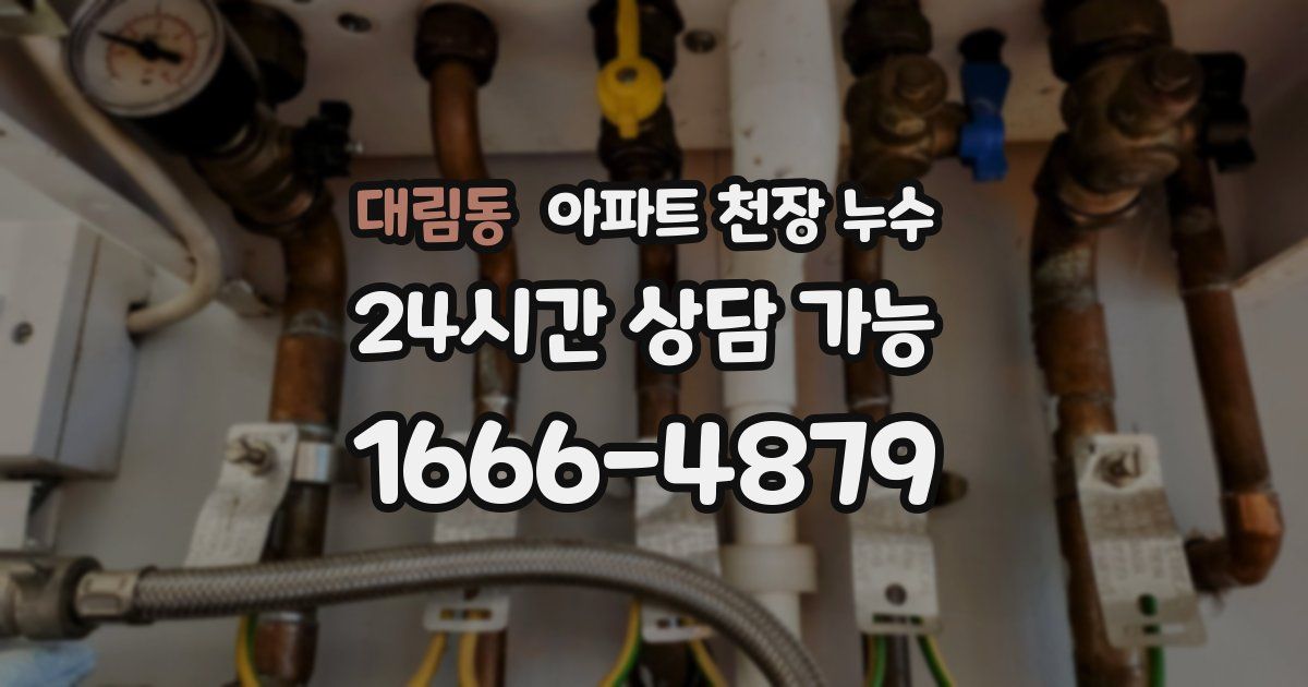 대림동 아파트 천장 누수