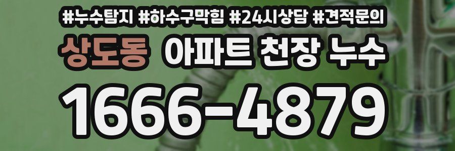 상도동 아파트 천장 누수