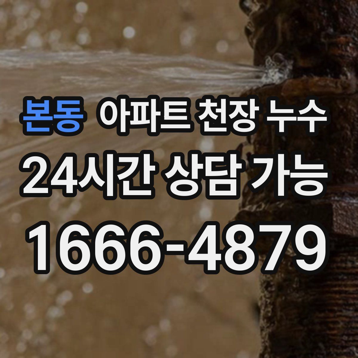 본동 아파트 천장 누수