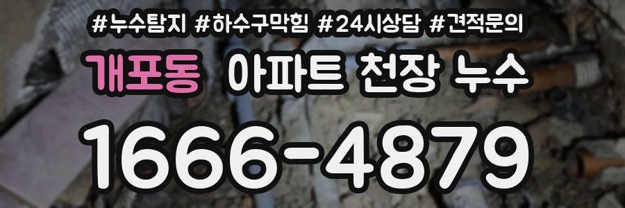 개포동 아파트 천장 누수