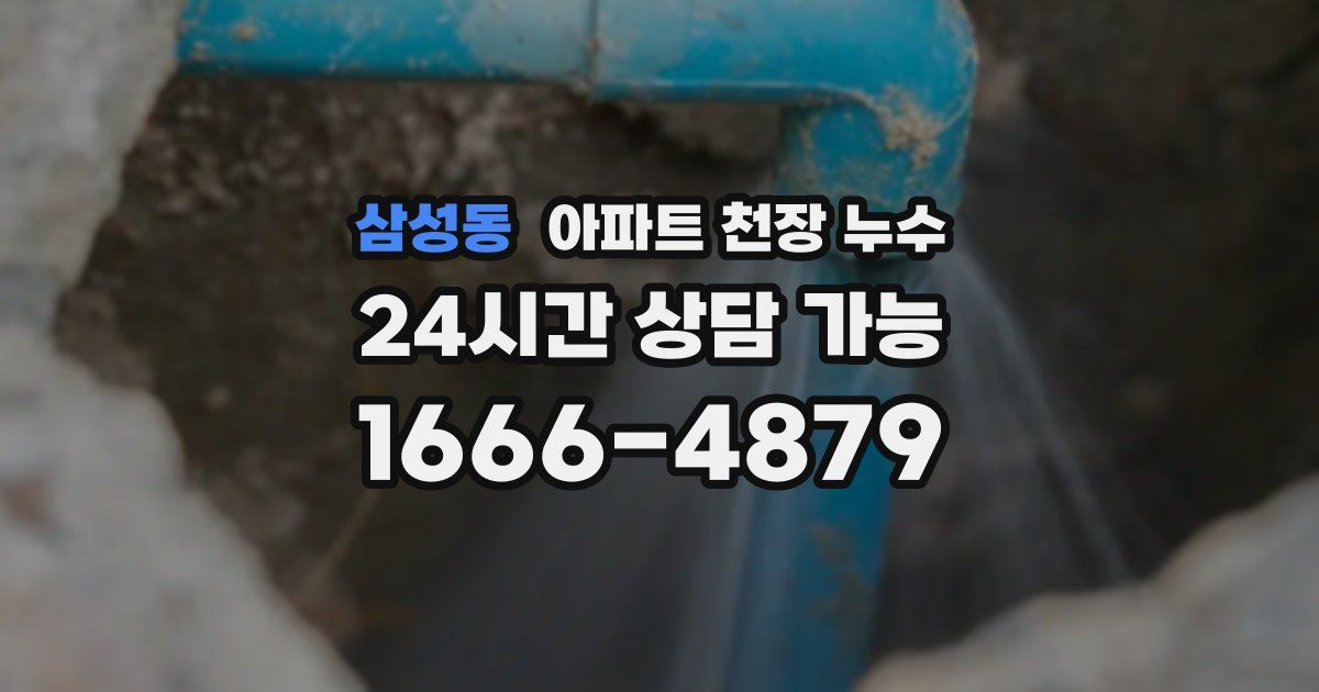 삼성동 아파트 천장 누수