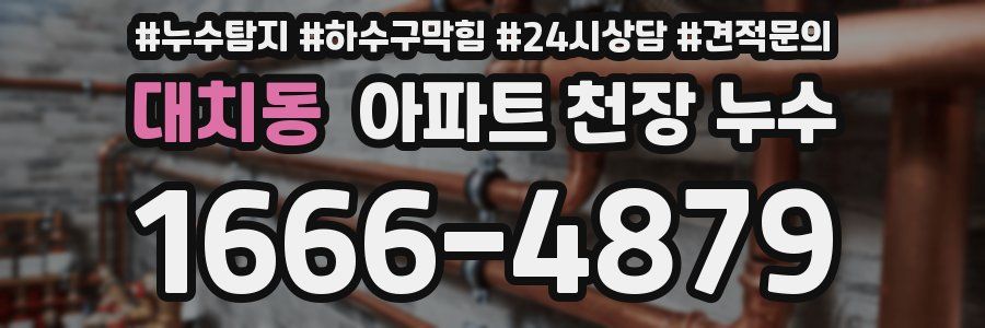 대치동 아파트 천장 누수