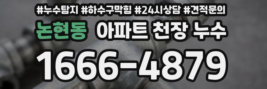 논현동 아파트 천장 누수