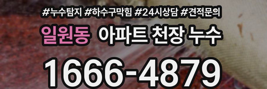 일원동 아파트 천장 누수