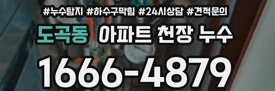 도곡동 아파트 천장 누수