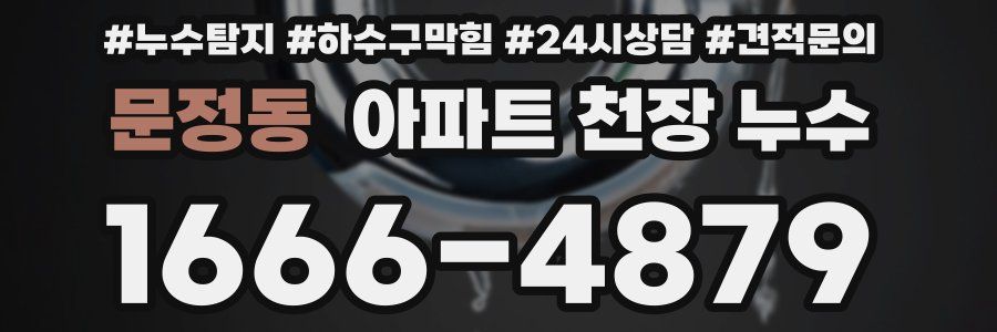 문정동 아파트 천장 누수