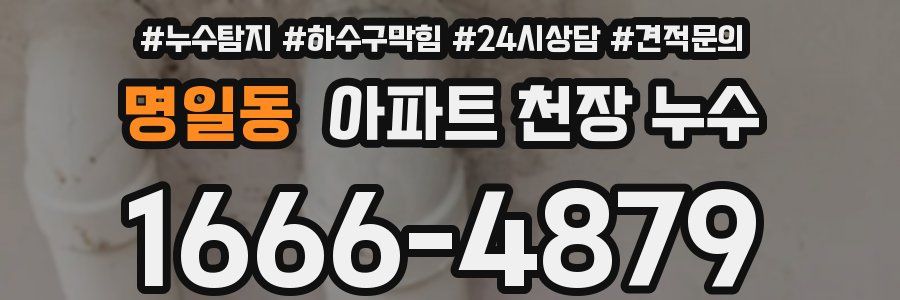 명일동 아파트 천장 누수