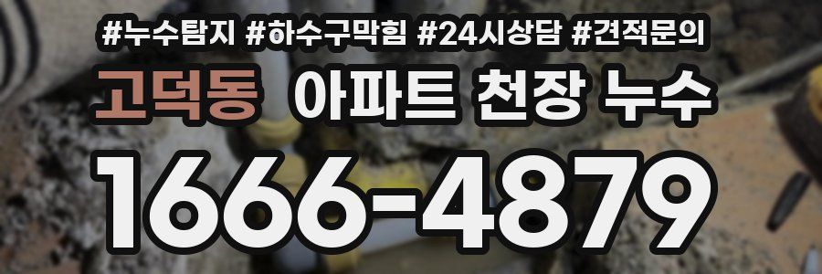 고덕동 아파트 천장 누수
