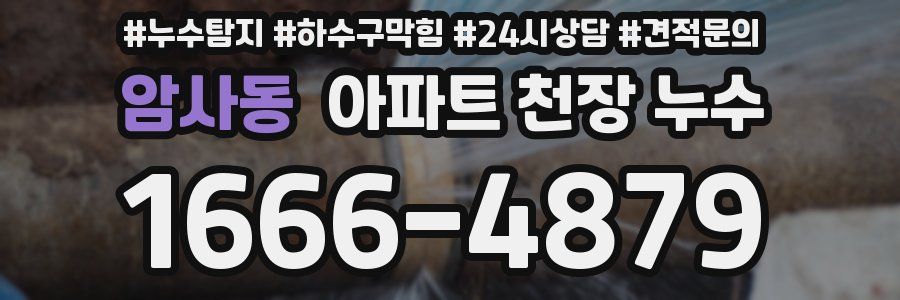 암사동 아파트 천장 누수