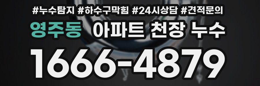 영주동 아파트 천장 누수