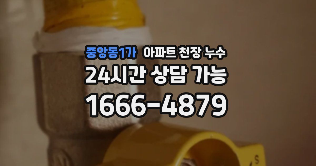 중앙동1가 아파트 천장 누수
