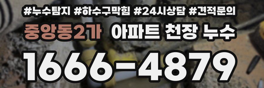 중앙동2가 아파트 천장 누수