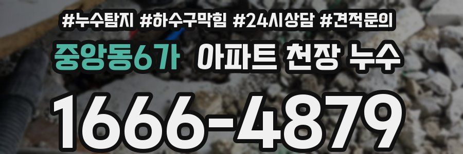중앙동6가 아파트 천장 누수