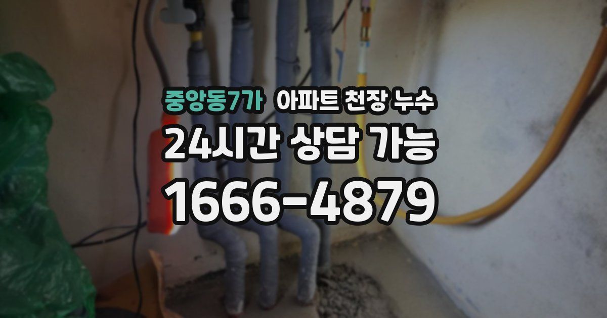 중앙동7가 아파트 천장 누수