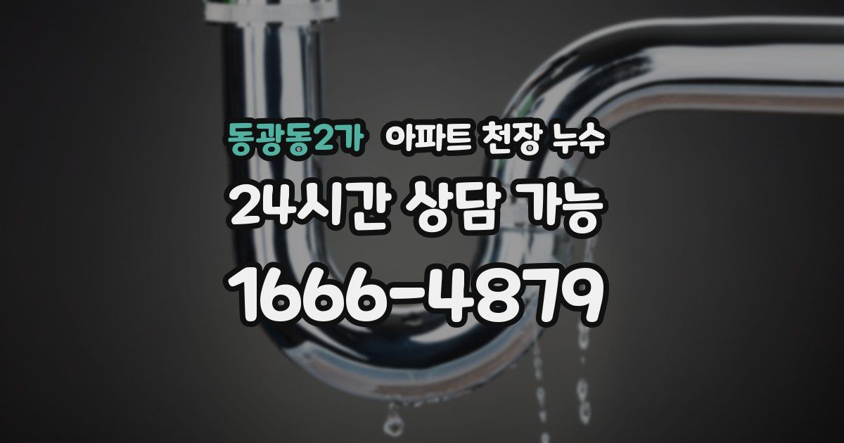 동광동2가 아파트 천장 누수