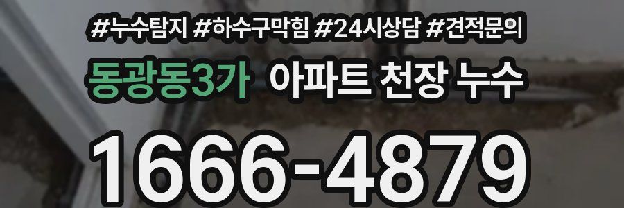 동광동3가 아파트 천장 누수