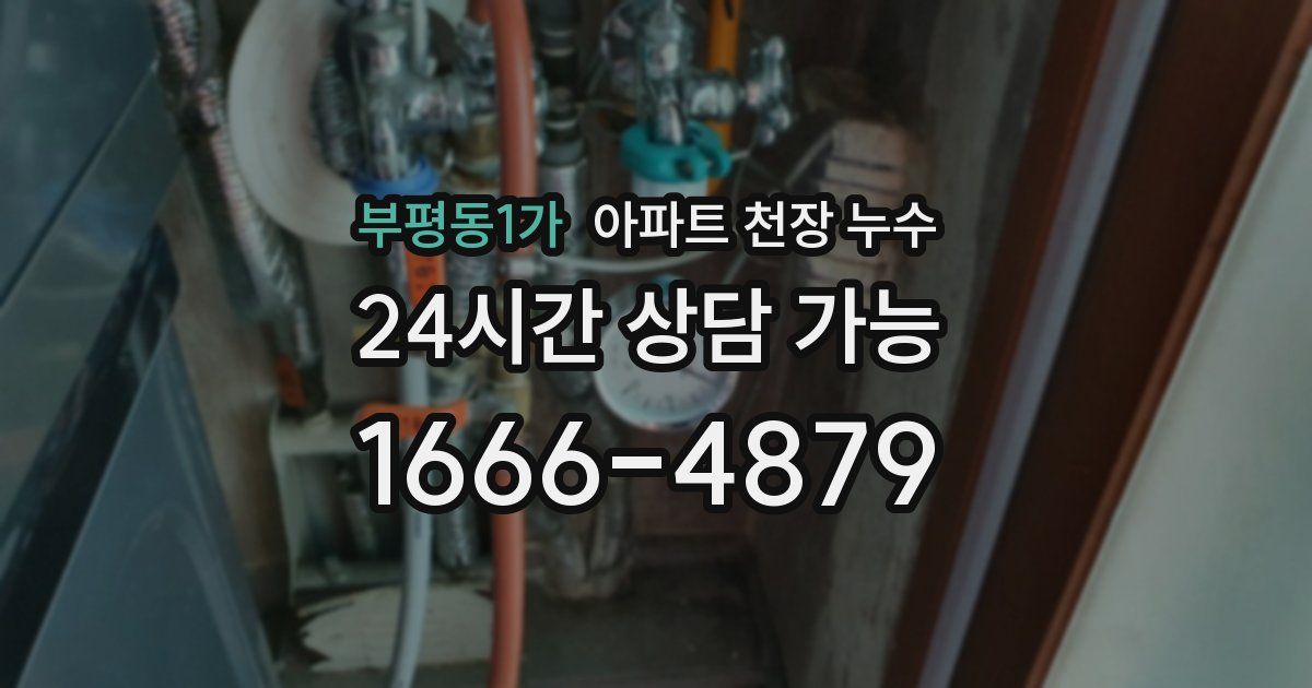 부평동1가 아파트 천장 누수