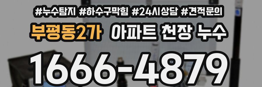 부평동2가 아파트 천장 누수