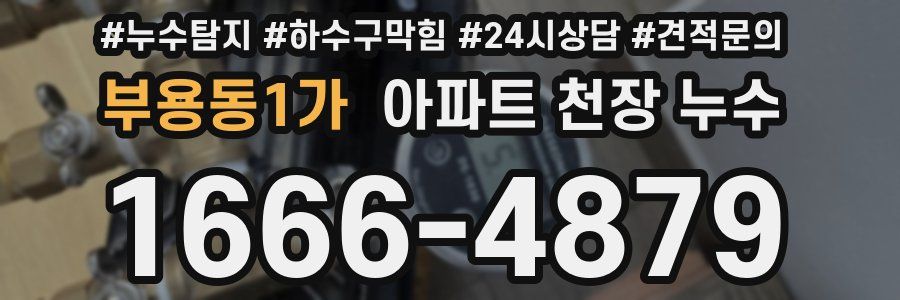 부용동1가 아파트 천장 누수