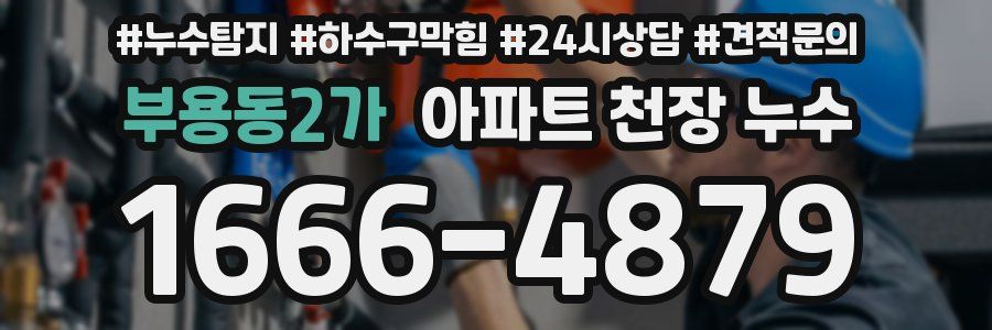 부용동2가 아파트 천장 누수
