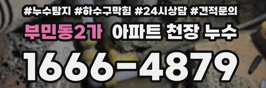 부민동2가 아파트 천장 누수