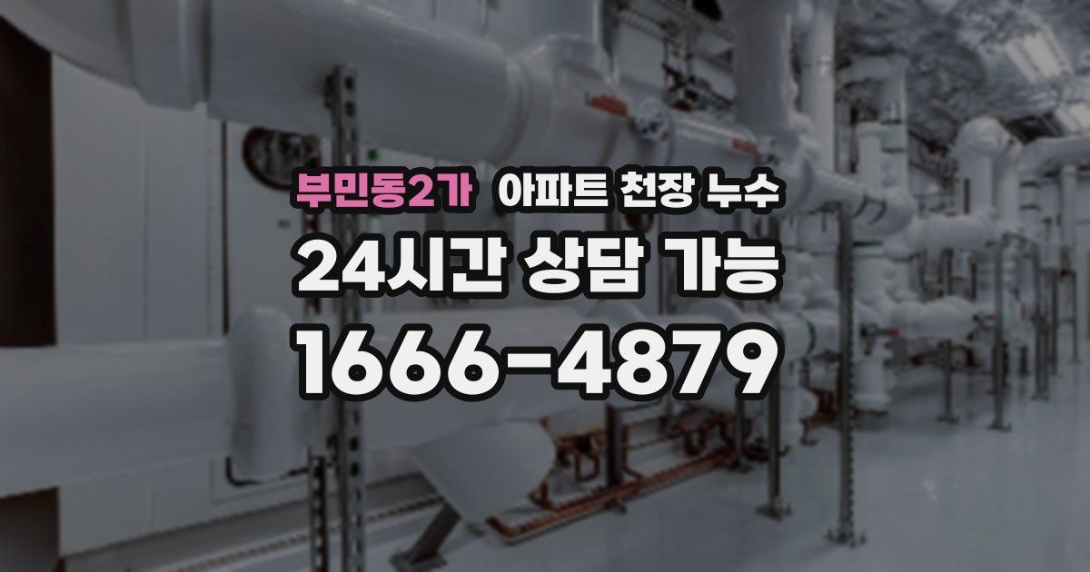 부민동2가 아파트 천장 누수