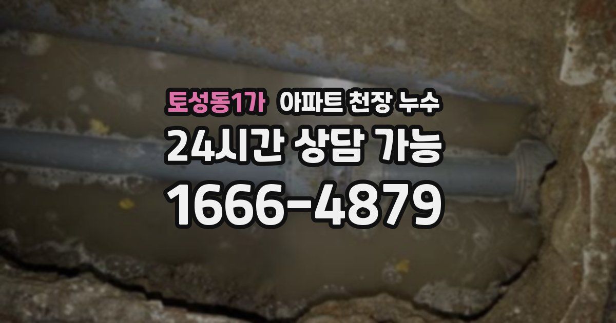 토성동1가 아파트 천장 누수