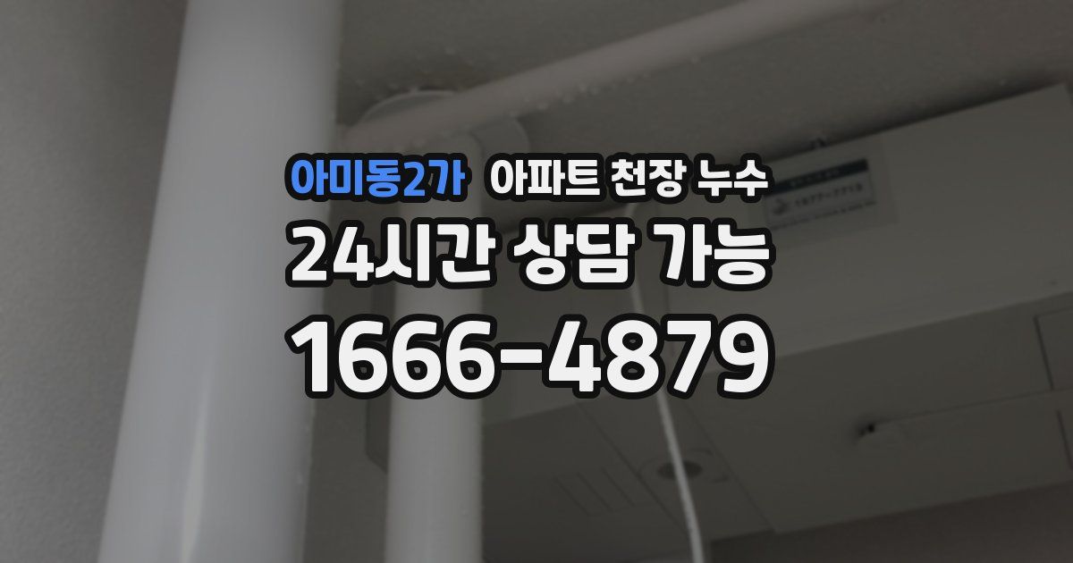 아미동2가 아파트 천장 누수
