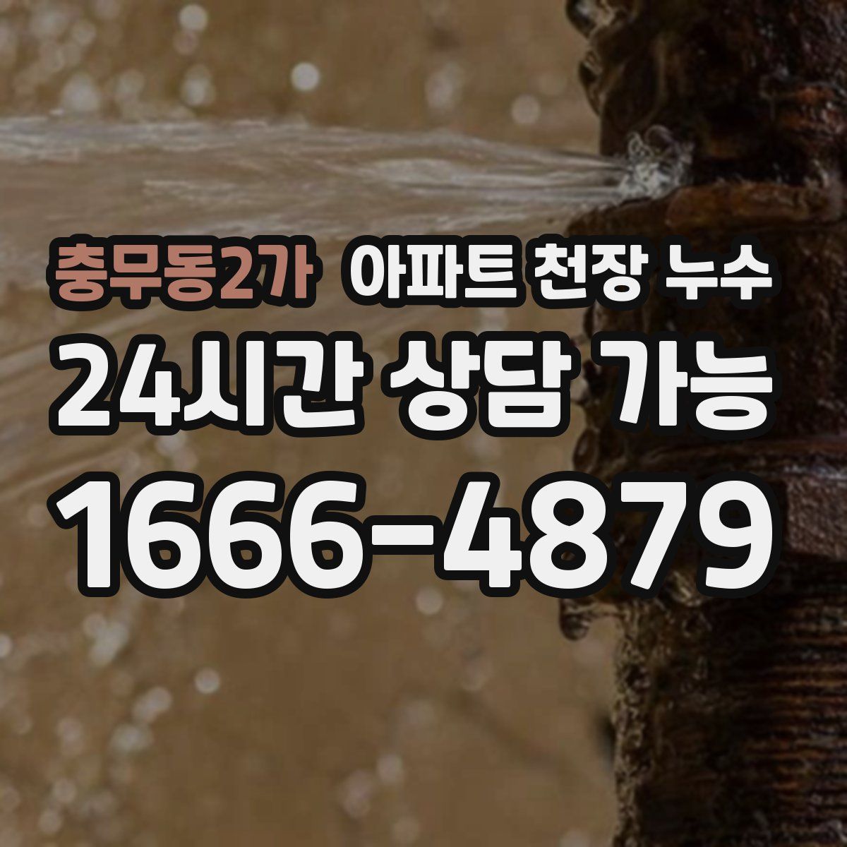 충무동2가 아파트 천장 누수