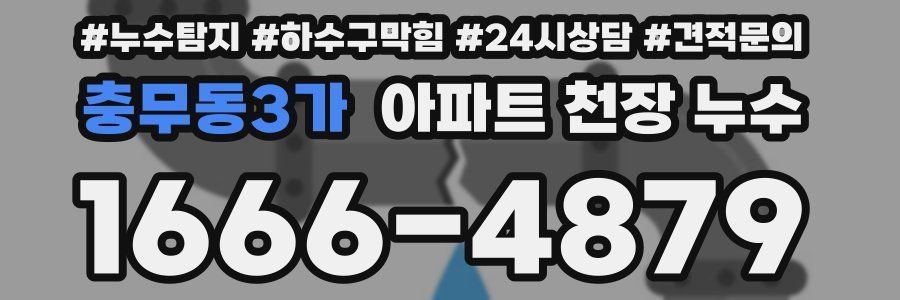 충무동3가 아파트 천장 누수