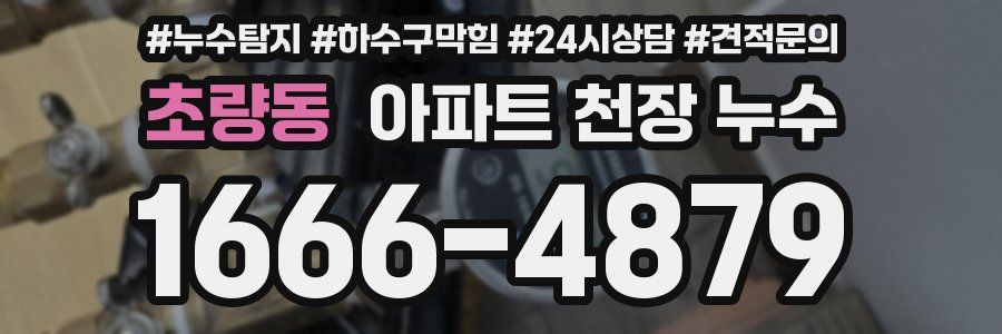 초량동 아파트 천장 누수