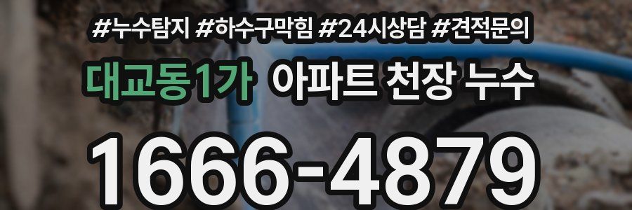 대교동1가 아파트 천장 누수