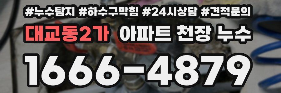 대교동2가 아파트 천장 누수