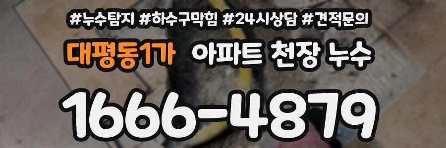 대평동1가 아파트 천장 누수