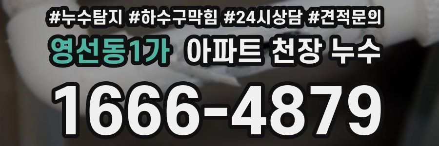 영선동1가 아파트 천장 누수