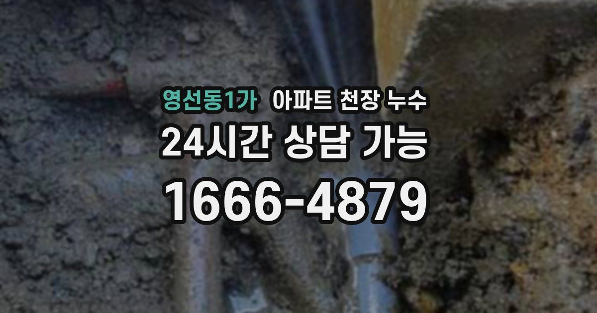 영선동1가 아파트 천장 누수