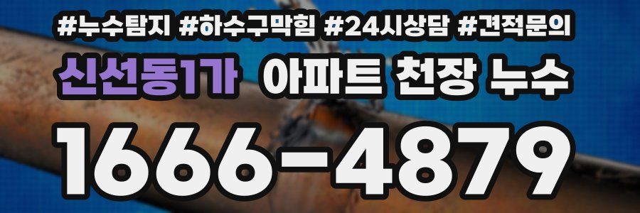 신선동1가 아파트 천장 누수