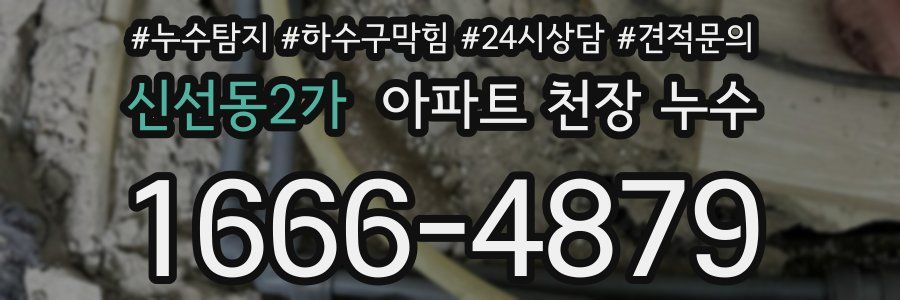 신선동2가 아파트 천장 누수