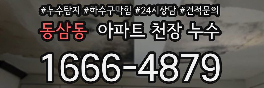 동삼동 아파트 천장 누수