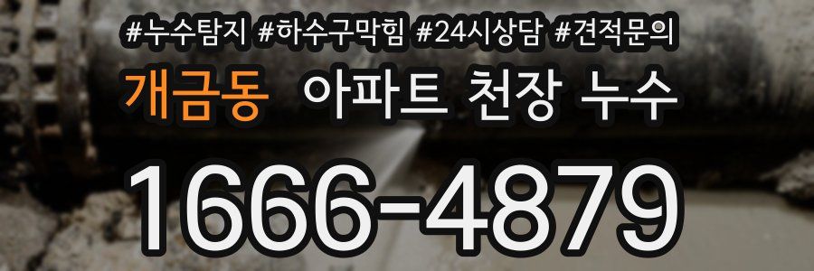 개금동 아파트 천장 누수