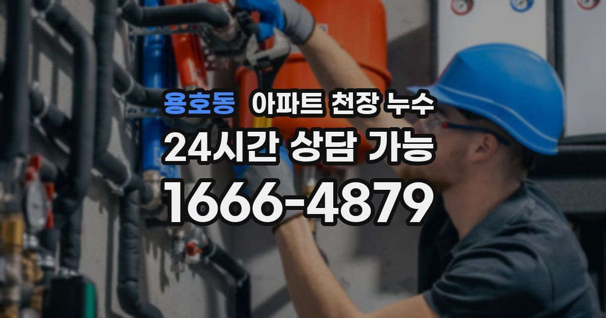 용호동 아파트 천장 누수
