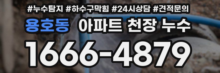 용호동 아파트 천장 누수